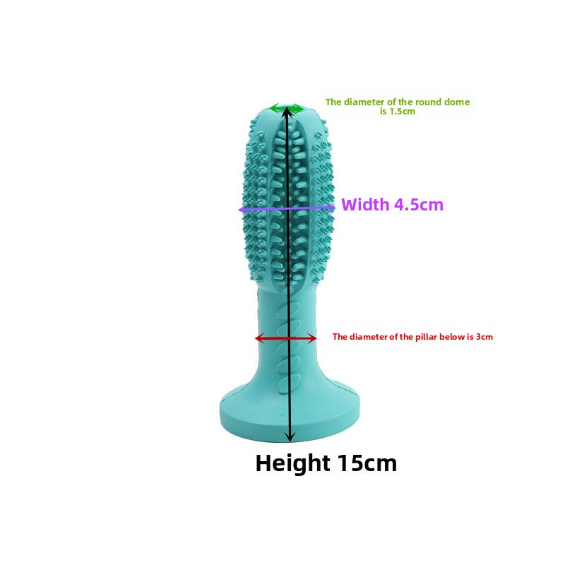 Dog Toothbrush Toy Natural Rubber Toothcleaning