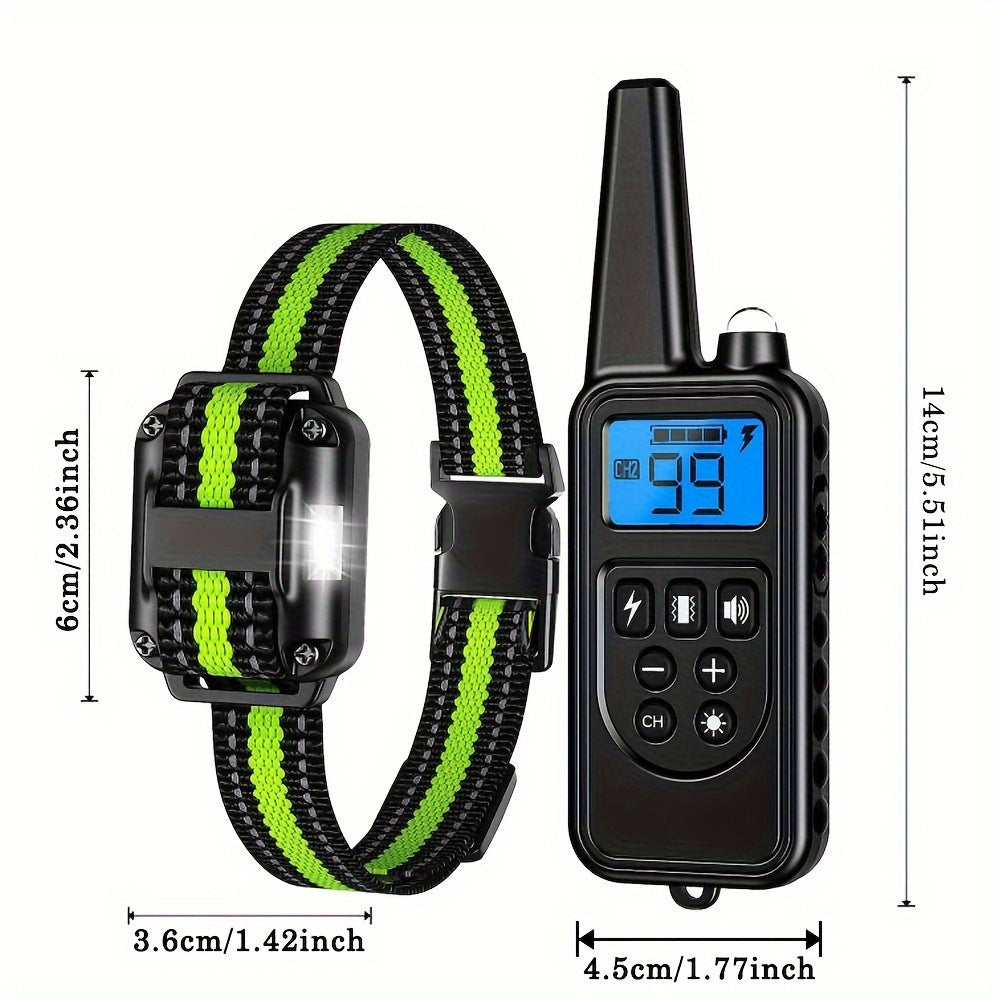 Rechargeable Dog Training Collar Remote Control Anti Barking Device