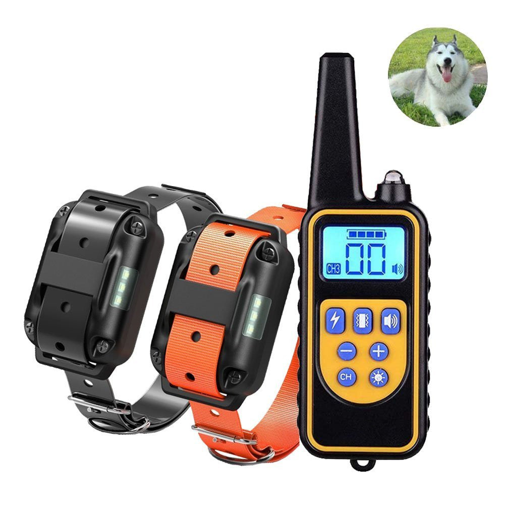 Rechargeable Dog Training Collar Remote Control Anti Barking Device