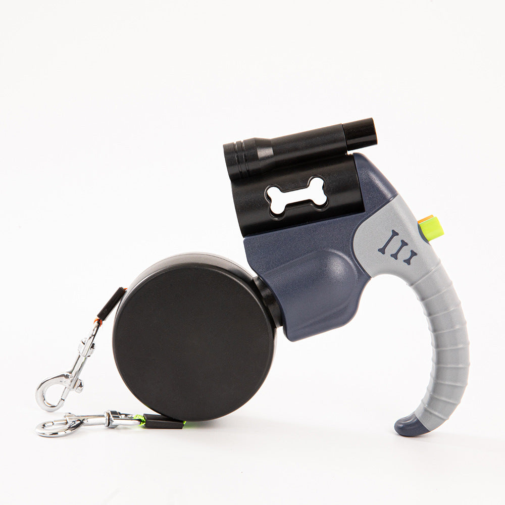 The Vibe™ Automatic Retractable Dual Dog Leash with Light