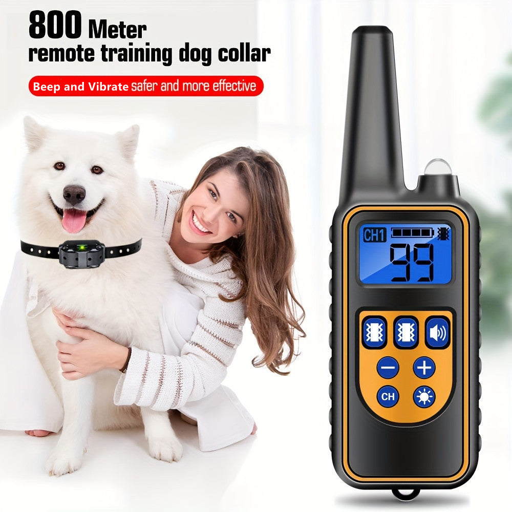 Rechargeable Dog Training Collar Remote Control Anti Barking Device