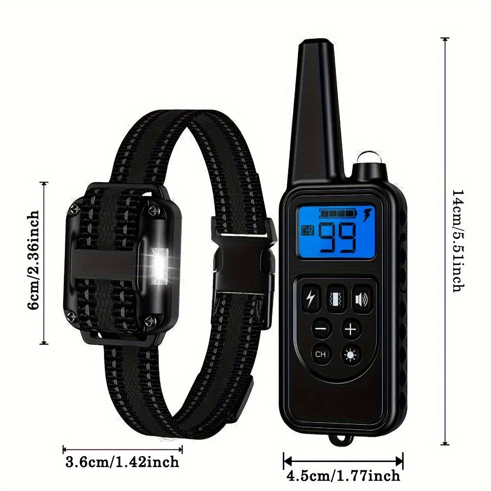 Rechargeable Dog Training Collar Remote Control Anti Barking Device