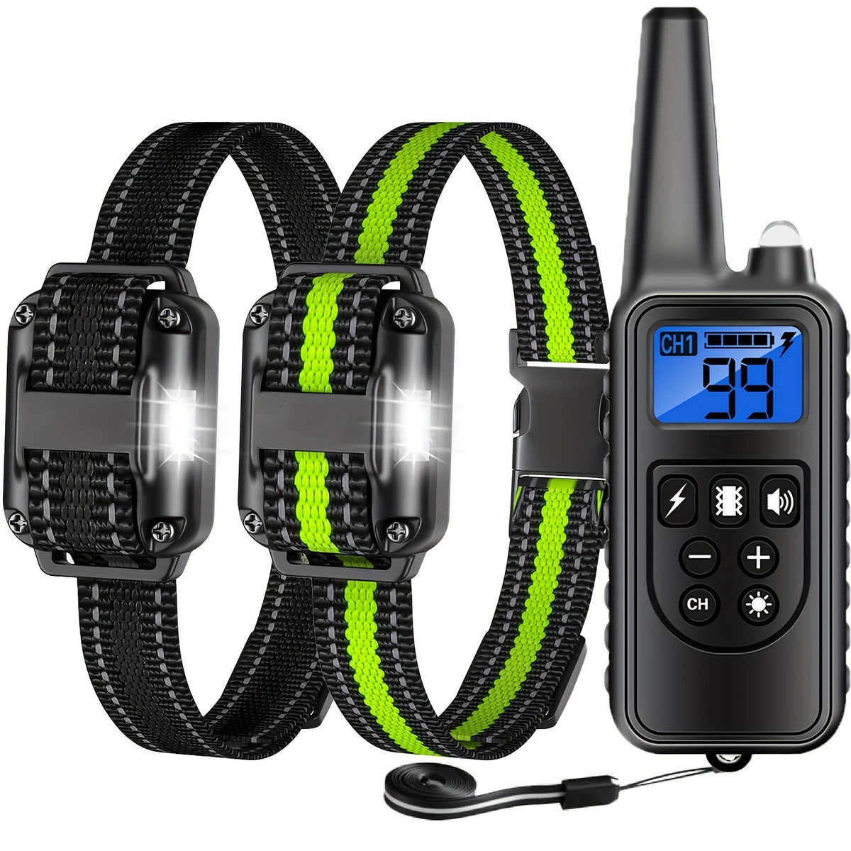 Rechargeable Dog Training Collar Remote Control Anti Barking Device