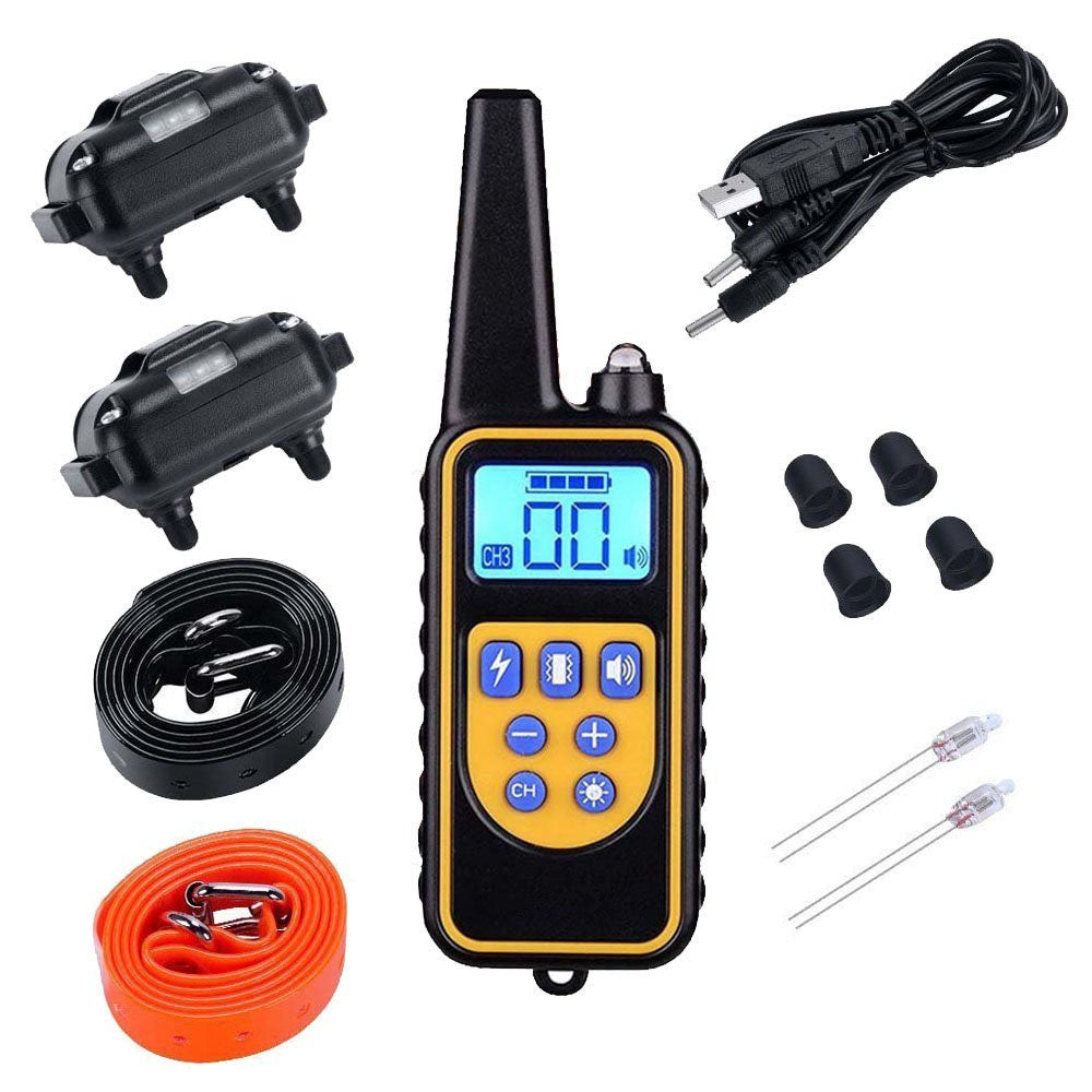 Rechargeable Dog Training Collar Remote Control Anti Barking Device