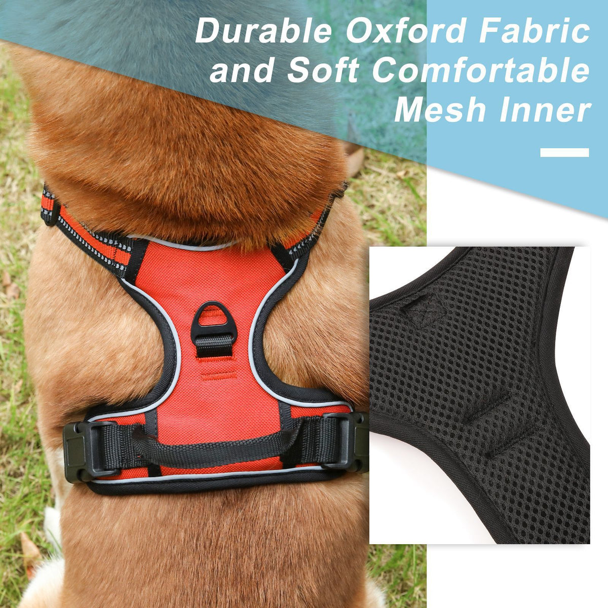 The Vibe No-Pull Harness™ – Reflective Adjustable Dog Vest Harness