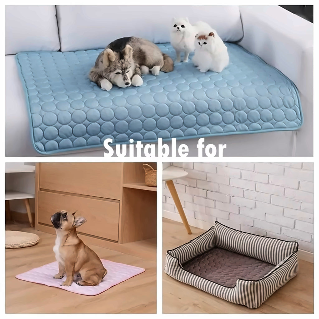 Ice Silk Cooling Mat for Dogs & Cats