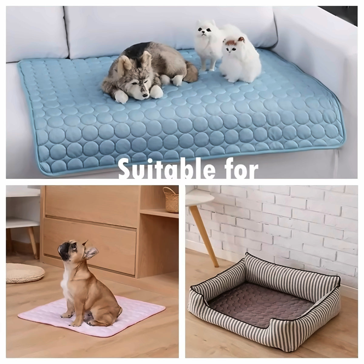 Ice Silk Cooling Mat for Dogs & Cats